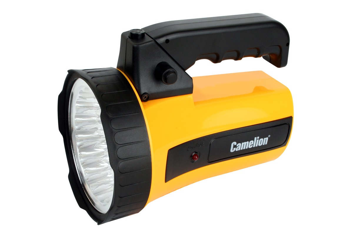 фото Фонарь camelion 35led, аккумулятор 220 в, 6 в, 4 а-ч (желтый)