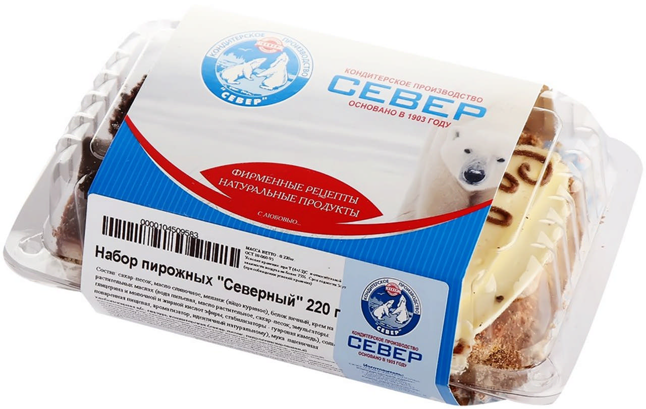 

Набор пирожных северный 220г север-метрополь