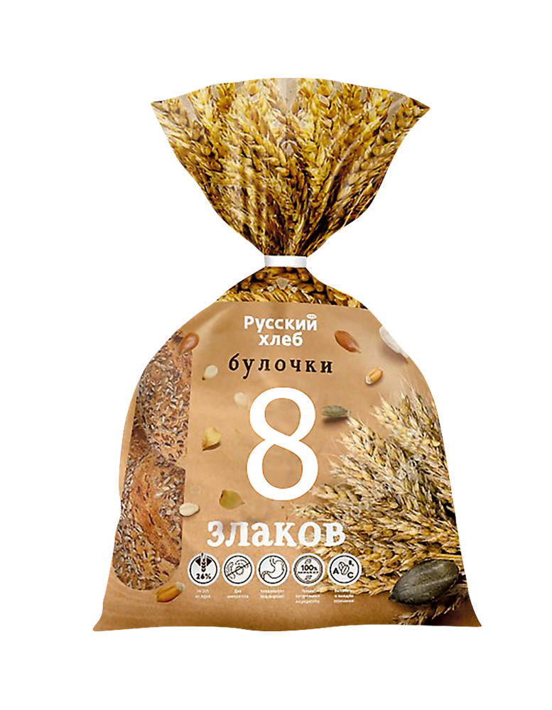 

Булочка 8 злаков новинка 300г грэйн холдинг