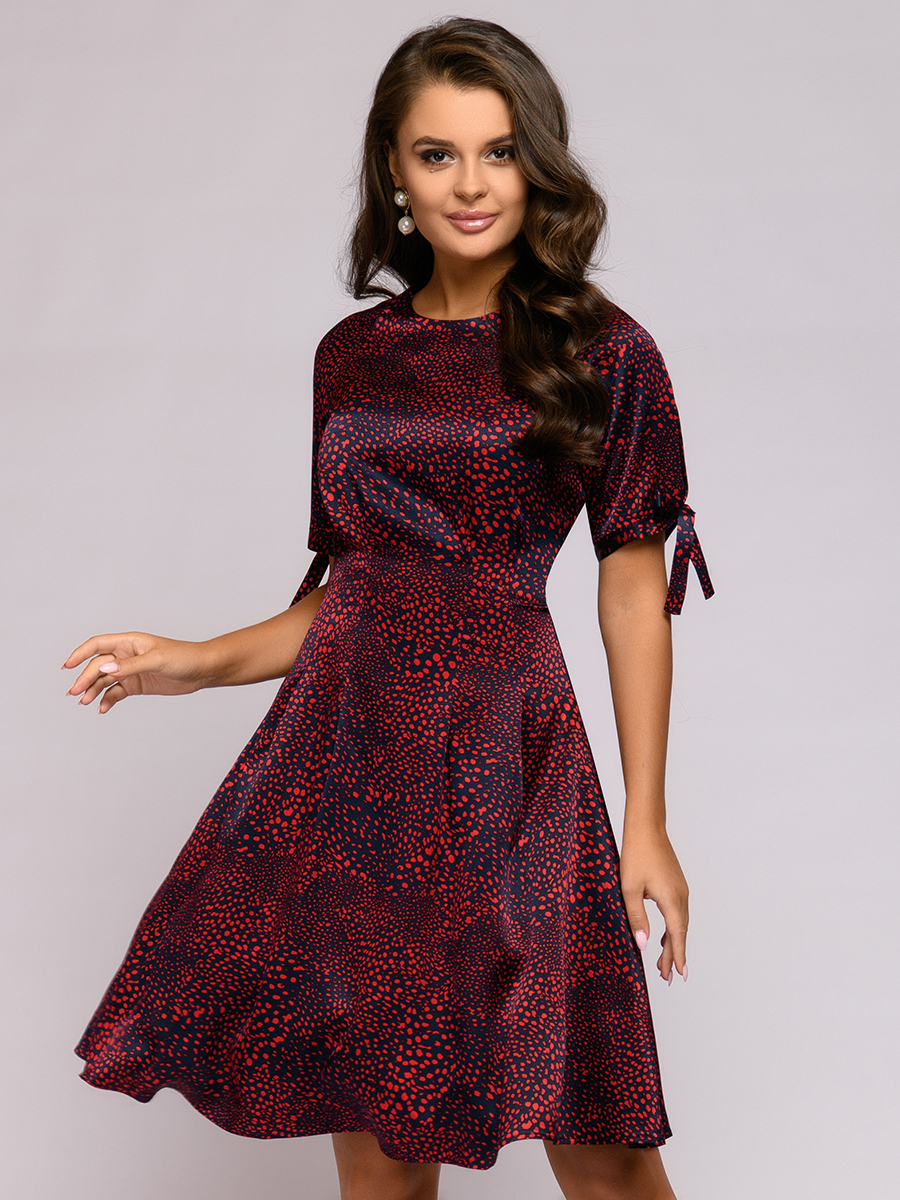 фото Повседневное платье женское 1001dress 0112001-01808db синее 40