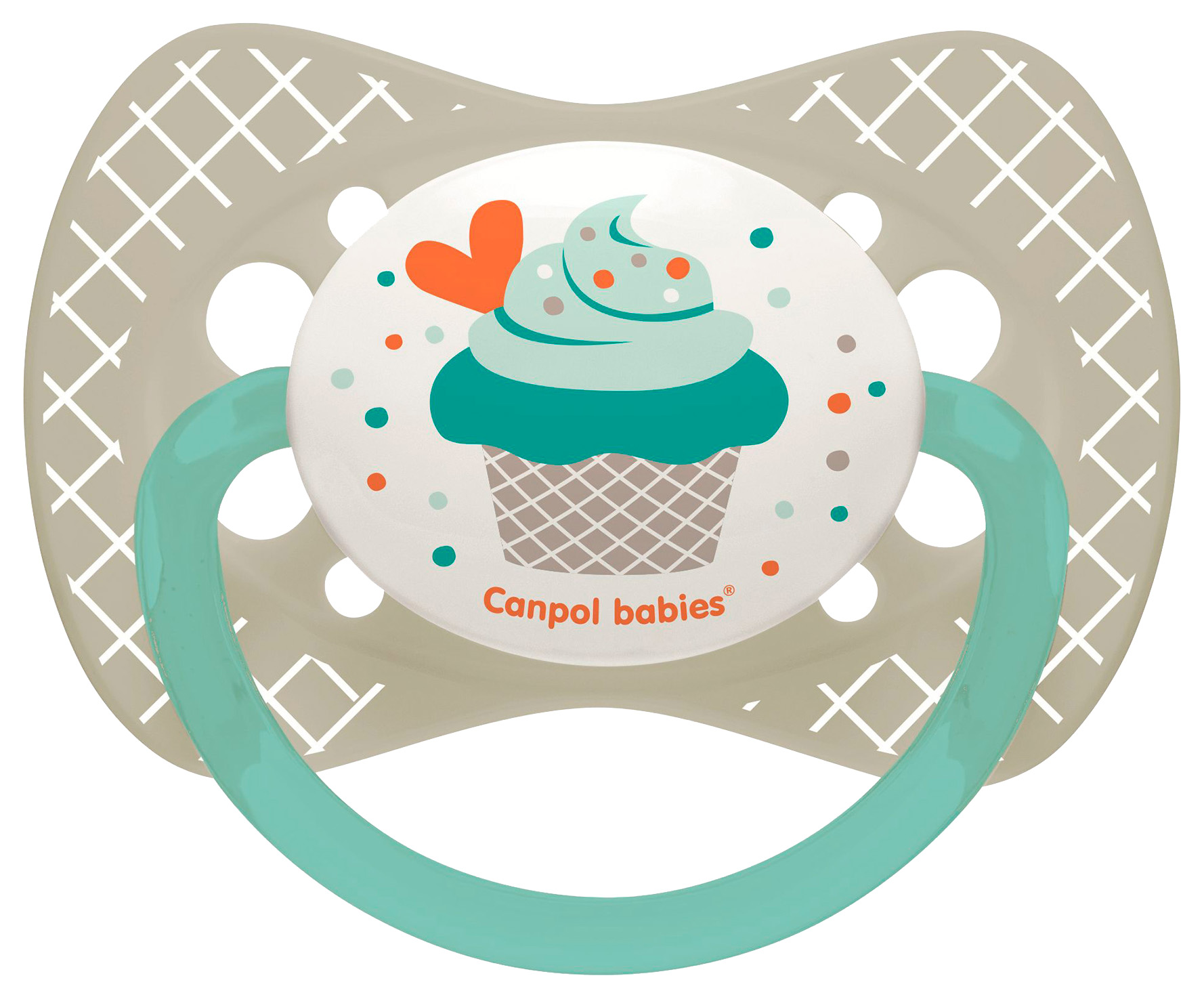 

Пустышка симметричная силиконовая Canpol Babies Cupcake