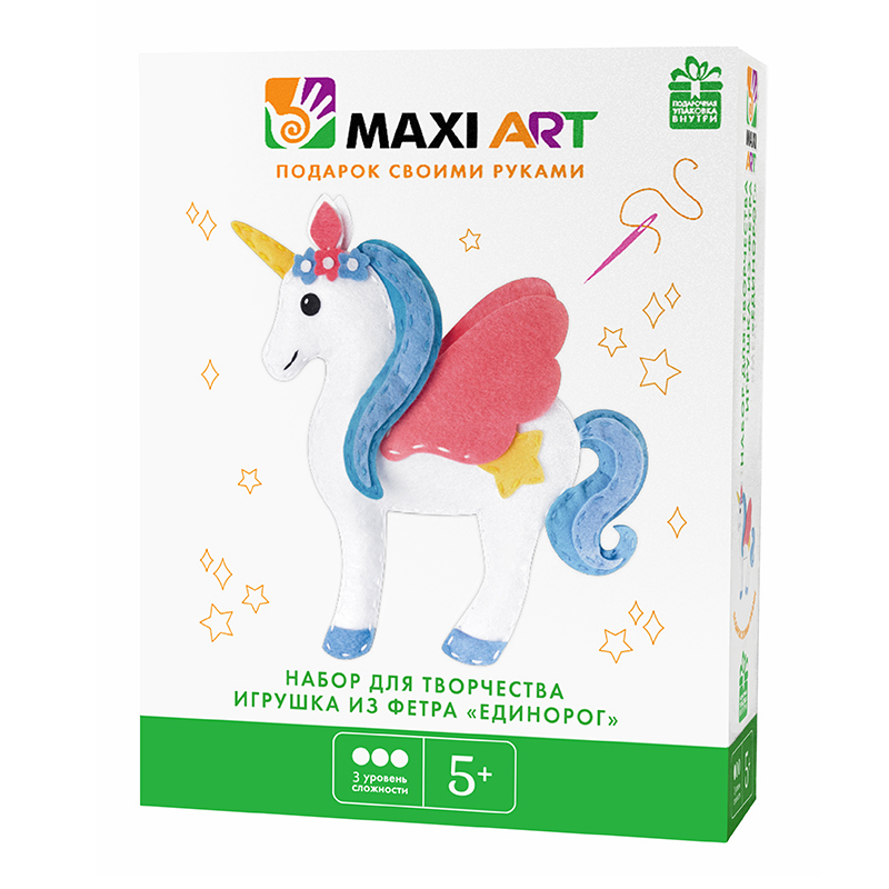

Набор для творчества Maxi Art Игрушка из фетра Единорог