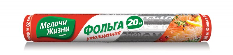 

Фольга Мелочи жизни алюминиевая 20+4 м, Серебристый