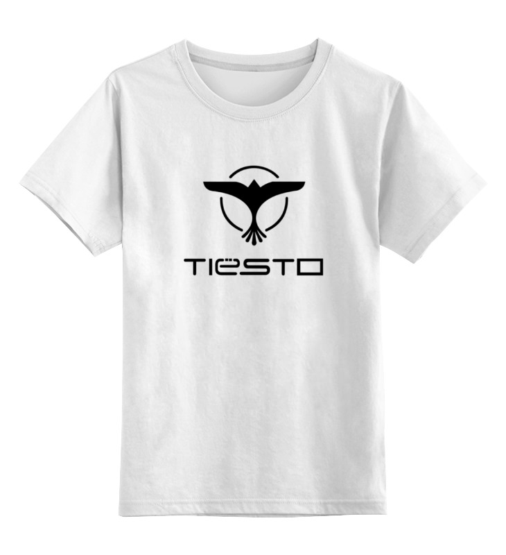 

Детская футболка Printio Tiesto цв.белый р.140, 0000000788902