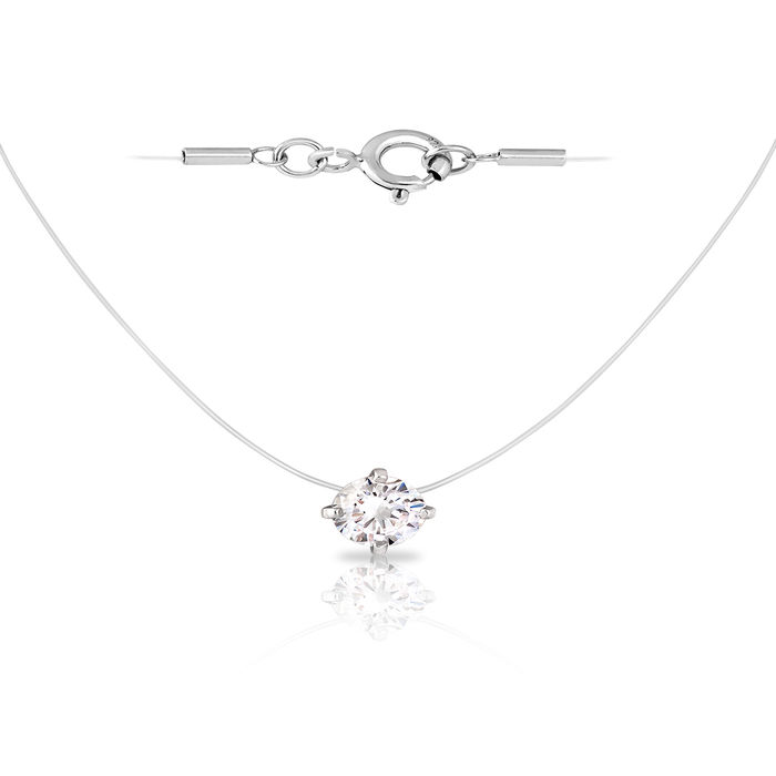 

Колье из серебра с фианитом 38 см SKAZKA Natali Romanovoi 034364-05-01, 46418
