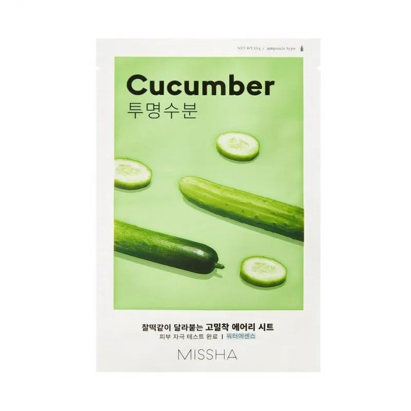 Тканевая маска для лица Missha Airy Fit Cucumber 19 г избранное 12