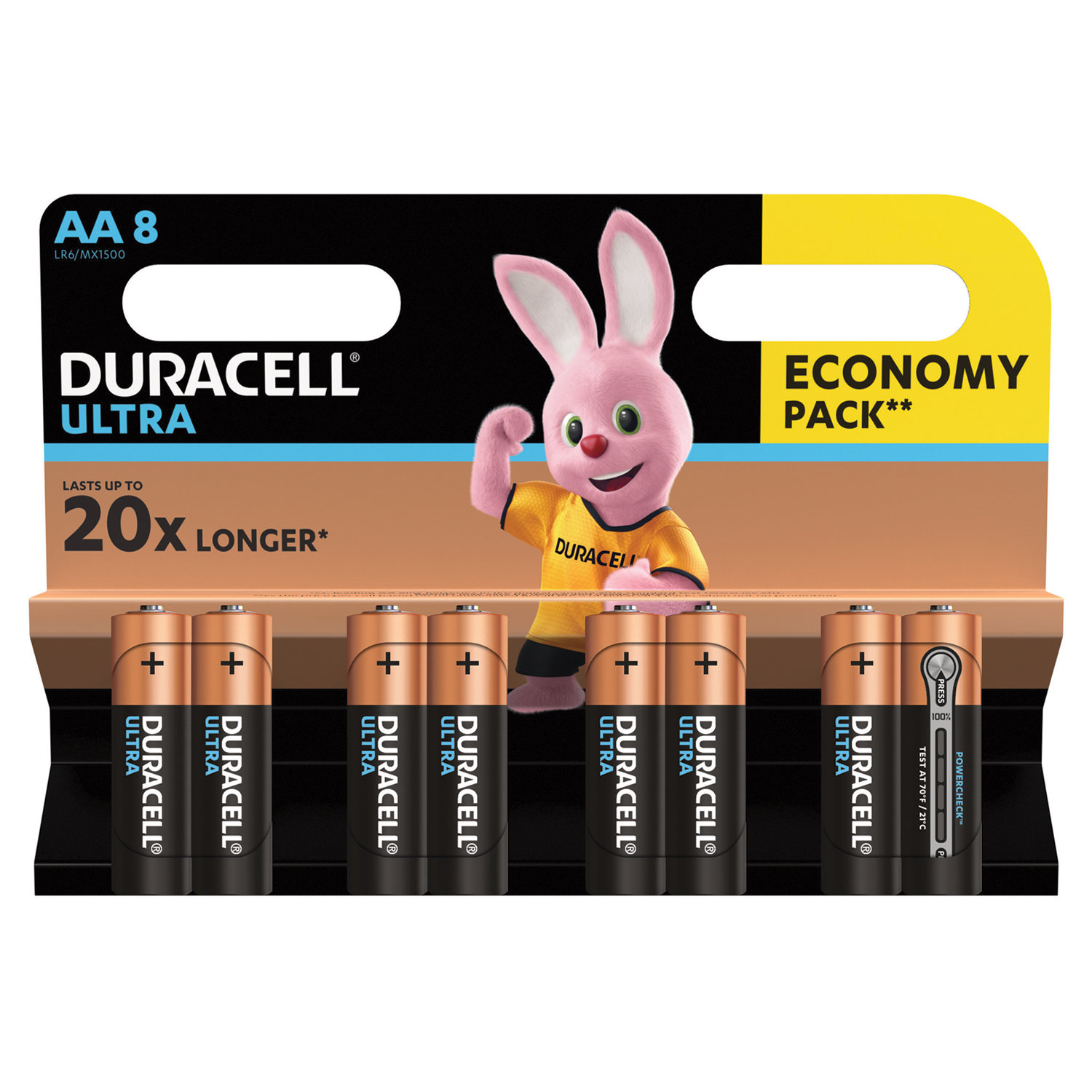 

Duracell 8 шт, Ultra, AA LR06, 15А, алкалиновые, пальчиковые, блистер