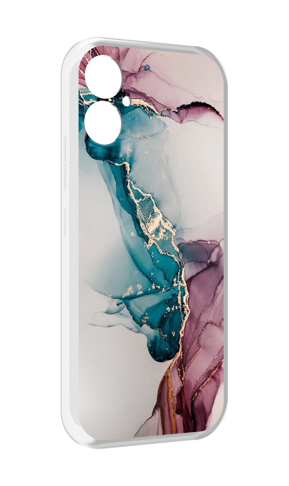 

Чехол MyPads фиолетовый синий краски для Tecno Spark 9 Pro \ Spark 9T, Прозрачный, Tocco