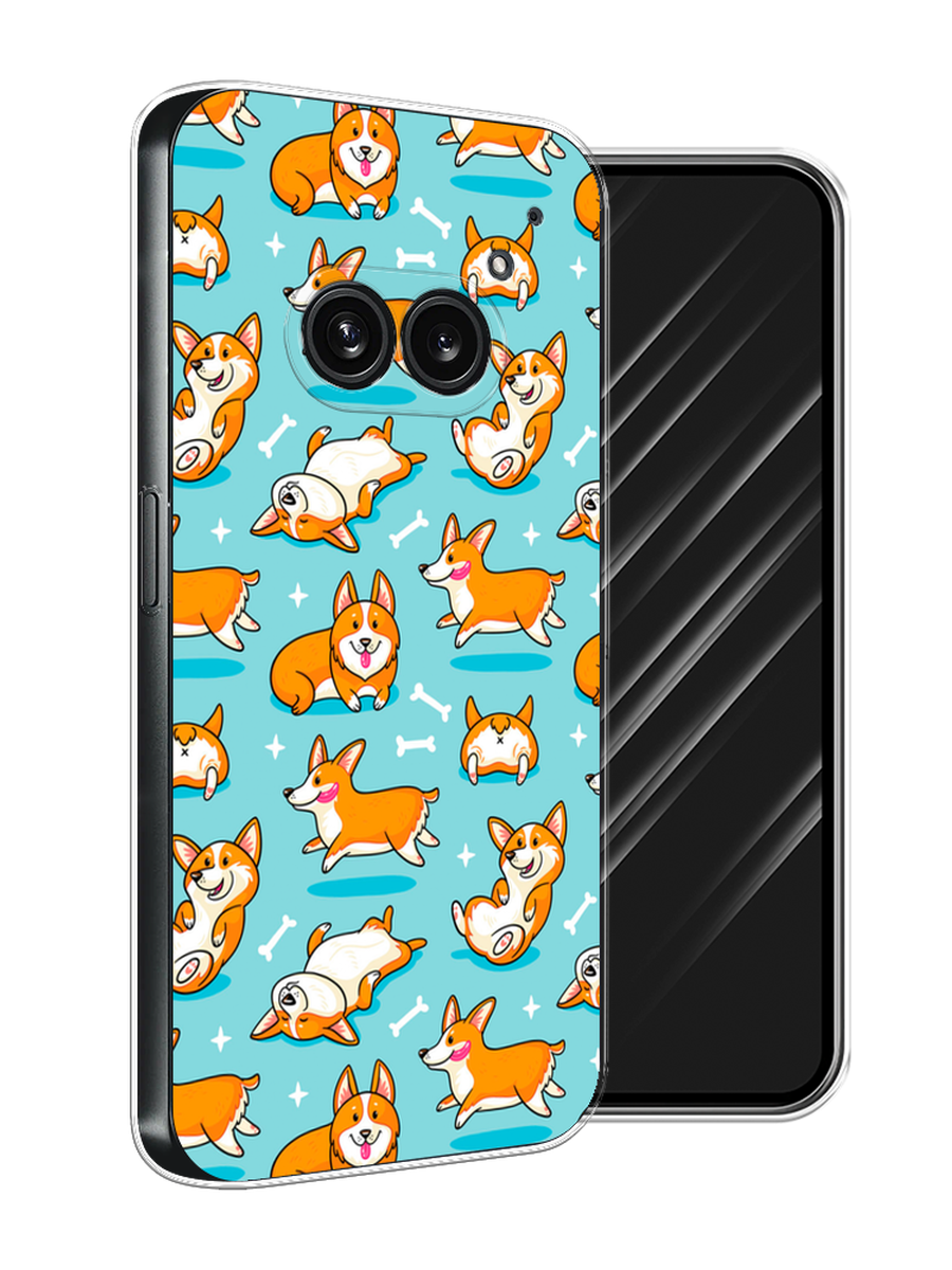 

Чехол Awog на Nothing Phone 2a "Веселые корги", Коричневый, 3300350-1