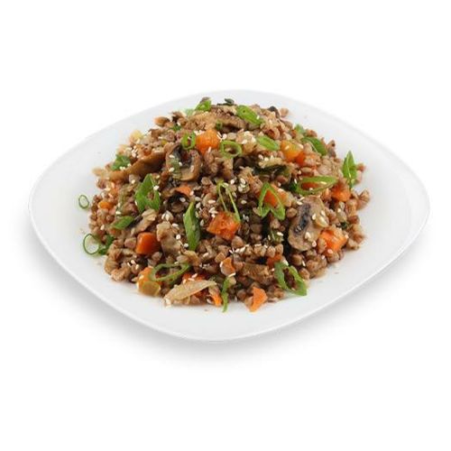 

Гречка с грибами и овощами +-500 г