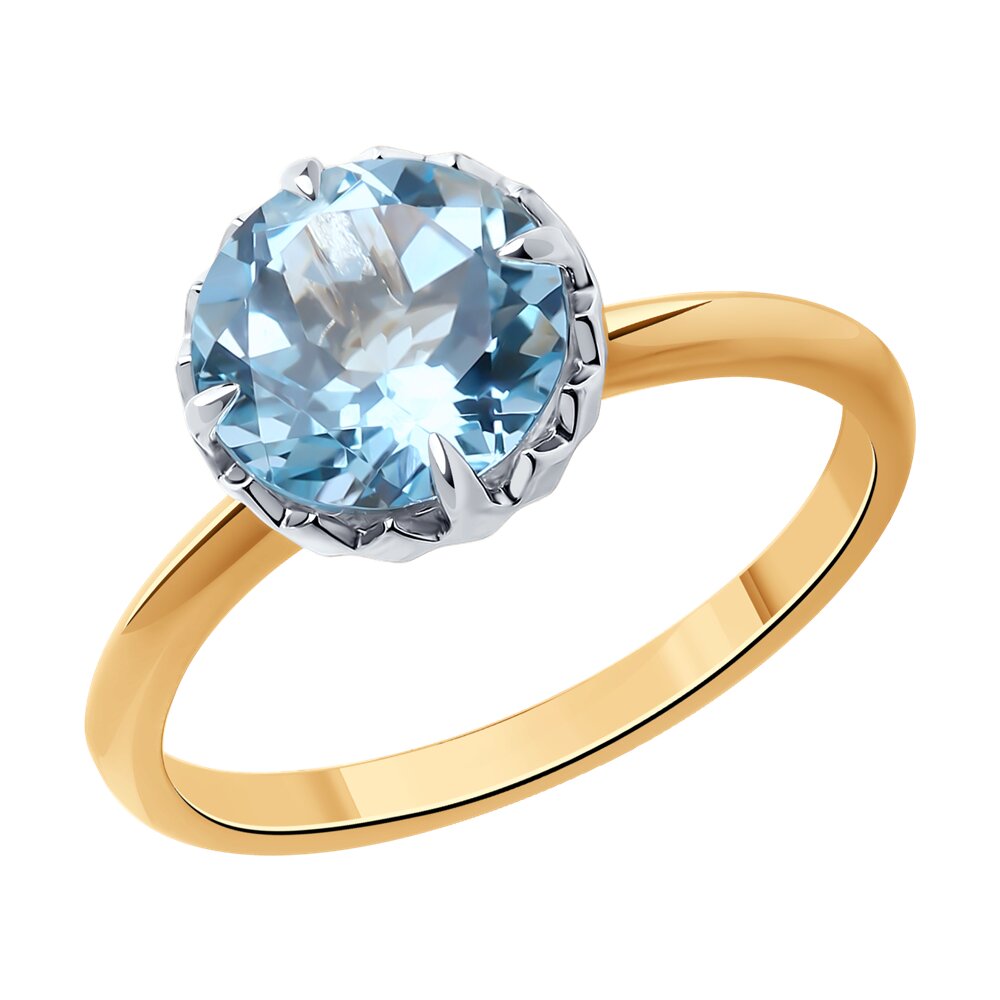 

Кольцо из золота р. 18,5 Diamant 51-310-01770-1, топаз, 51-310-01770-1