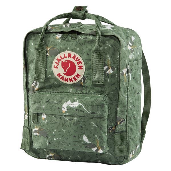 фото Рюкзак мужской fjallraven kanken art mini f23611 зеленый узор 7 л