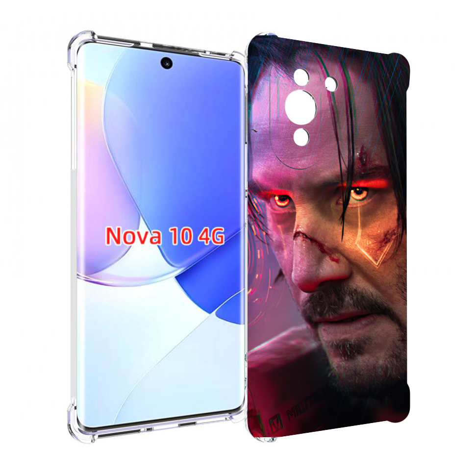 

Чехол MyPads cyberpunk 2077 Джонни Сильверхенд для Huawei Nova 10, Прозрачный, Tocco