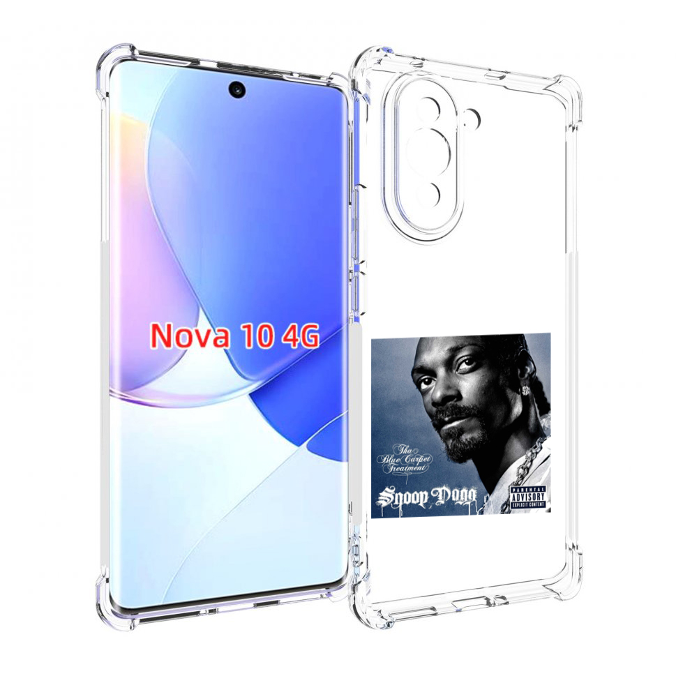 

Чехол MyPads Snoop Dogg THA BLUE CARPET TREATMENT для Huawei Nova 10, Прозрачный, Tocco