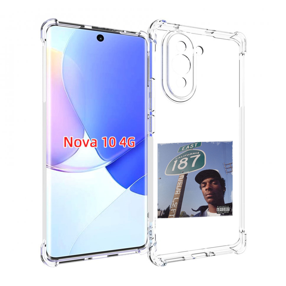 

Чехол MyPads Snoop Dogg NEVA LEFT для Huawei Nova 10, Прозрачный, Tocco