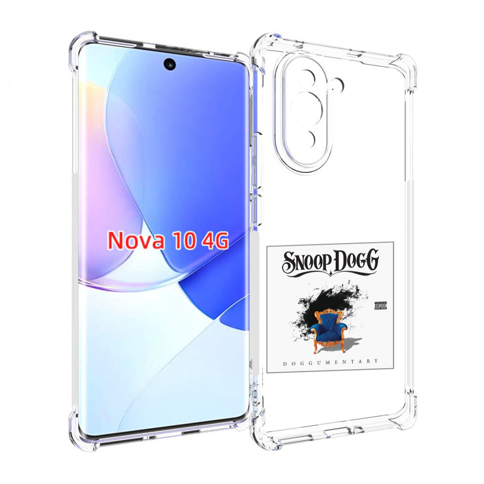 

Чехол MyPads Snoop Dogg DOGGUMENTARY для Huawei Nova 10, Прозрачный, Tocco
