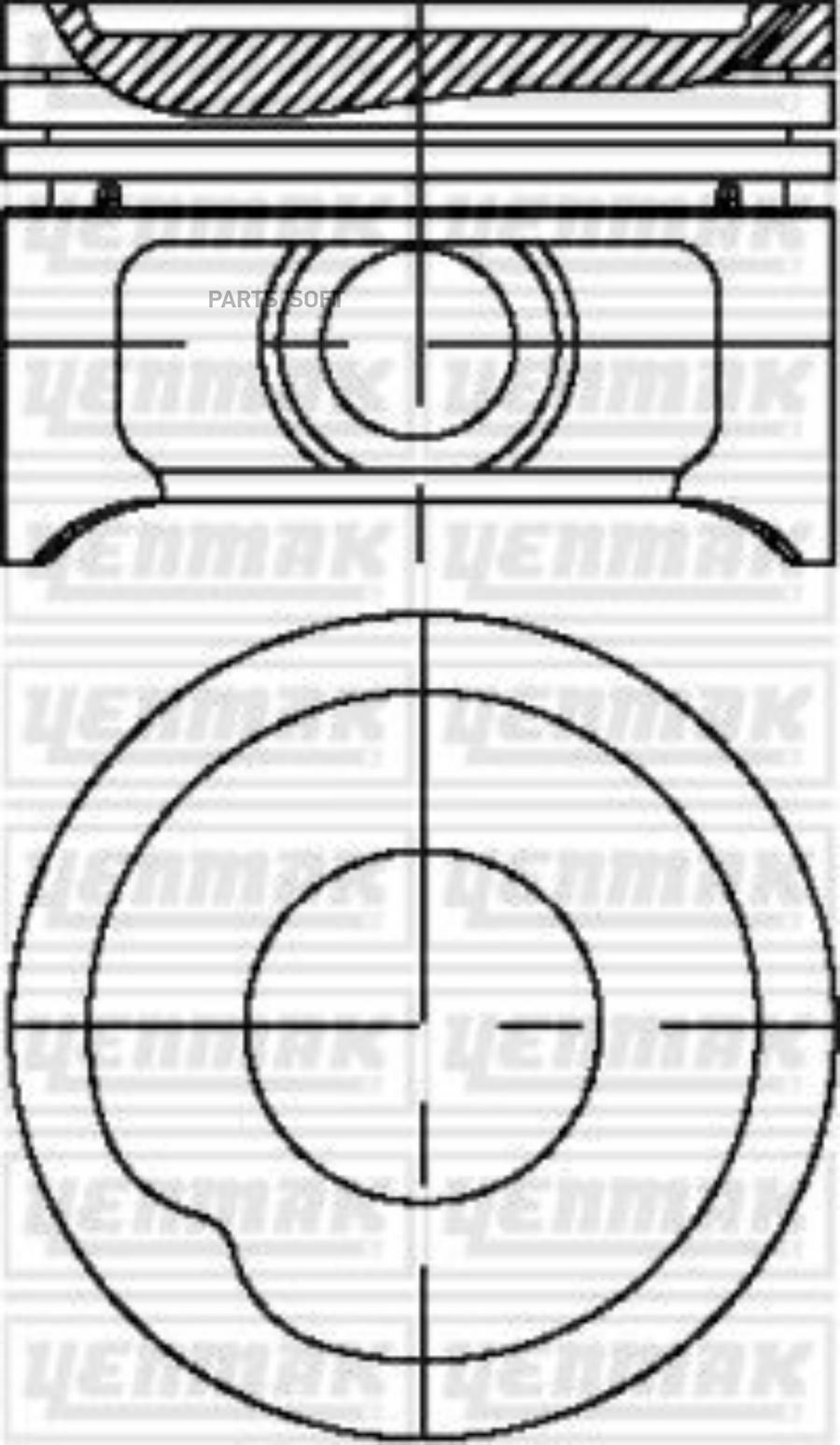 

YENMAK 31-03819-000 77,60 mm. Порш.+палец,с кольцами 1.4 NV/NZ