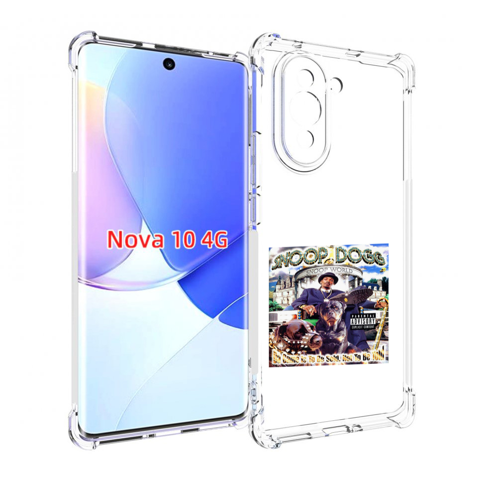 

Чехол MyPads Snoop Dogg DA GAME IS TO BE SOLD, NOT TO BE TOLD для Huawei Nova 10, Прозрачный, Tocco