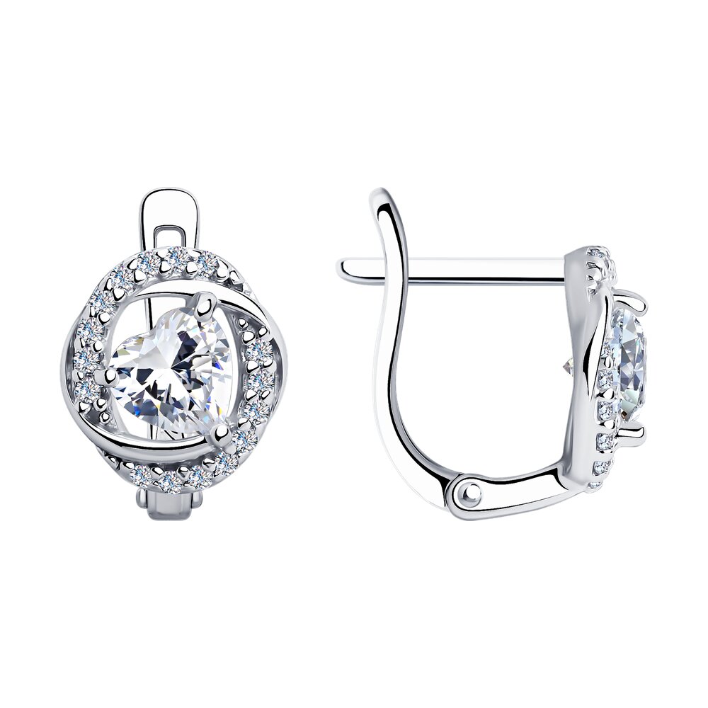 

Серьги из серебра SOKOLOV 94025774, фианит, 94025774