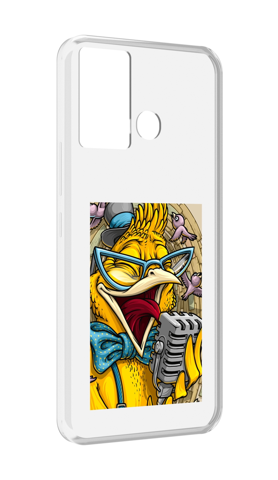 

Чехол MyPads поющая птичка для Infinix Hot 12 Play, Прозрачный, Tocco