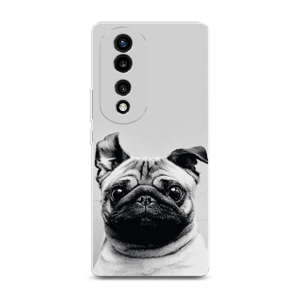 

Силиконовый чехол "Ушастый мопс" на Honor 70 Pro, 6108350-1