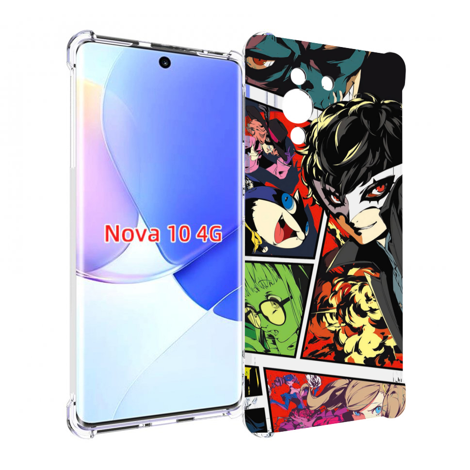 

Чехол MyPads Persona 5 art для Huawei Nova 10, Прозрачный, Tocco