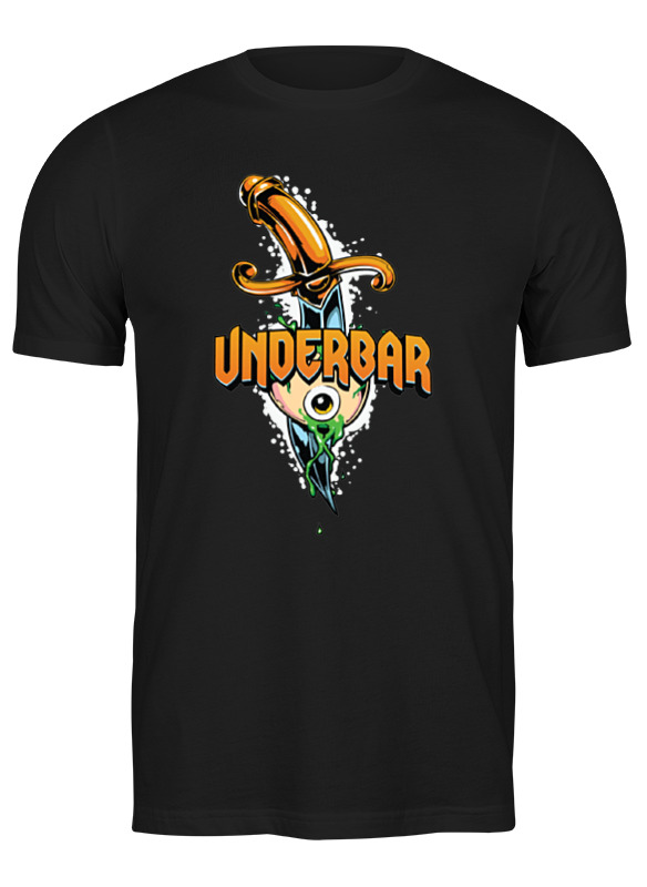 

Футболка мужская Under bar t-shirt 2044363 Printio черная S, Under bar t-shirt 2044363