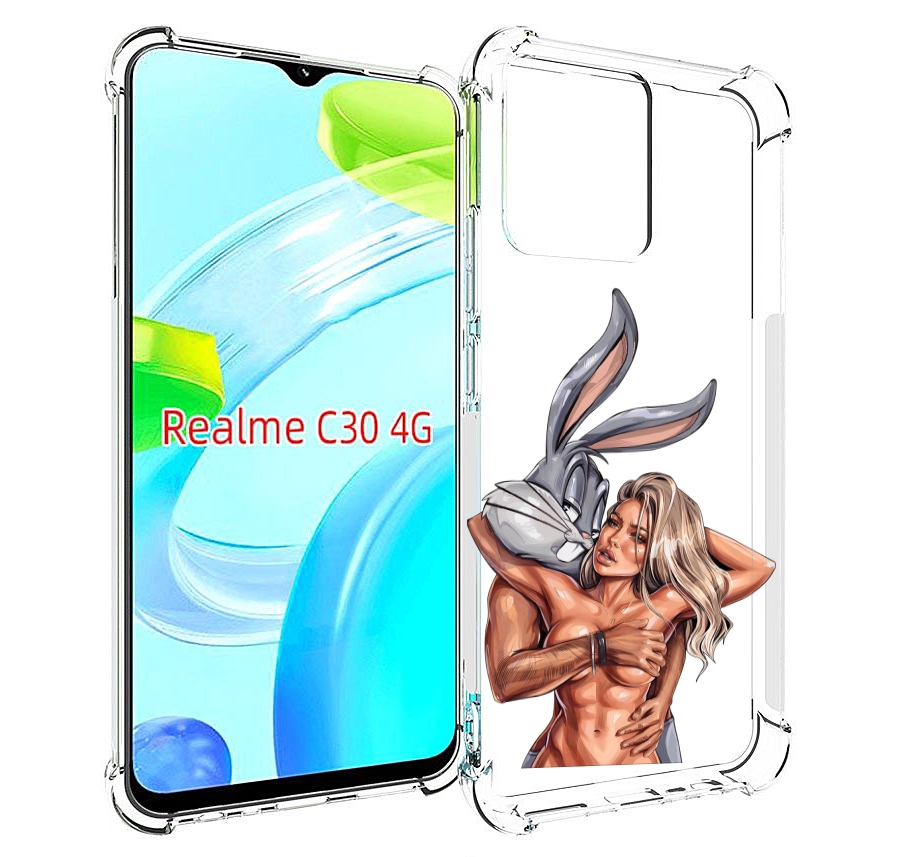 

Чехол MyPads красивая-девушка-с-бак-банни женский для Realme C30 4G / Narzo 50i Prime, Прозрачный, Tocco
