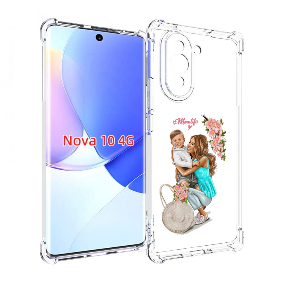 

Чехол MyPads Momlife для Huawei Nova 10, Прозрачный, Tocco