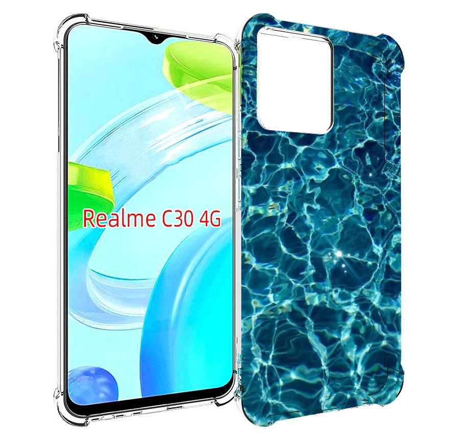 

Чехол MyPads красивая голубая вода для Realme C30 4G / Narzo 50i Prime, Прозрачный, Tocco