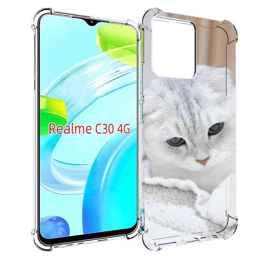 

Чехол MyPads кошка чаузи для Realme C30 4G / Narzo 50i Prime, Прозрачный, Tocco
