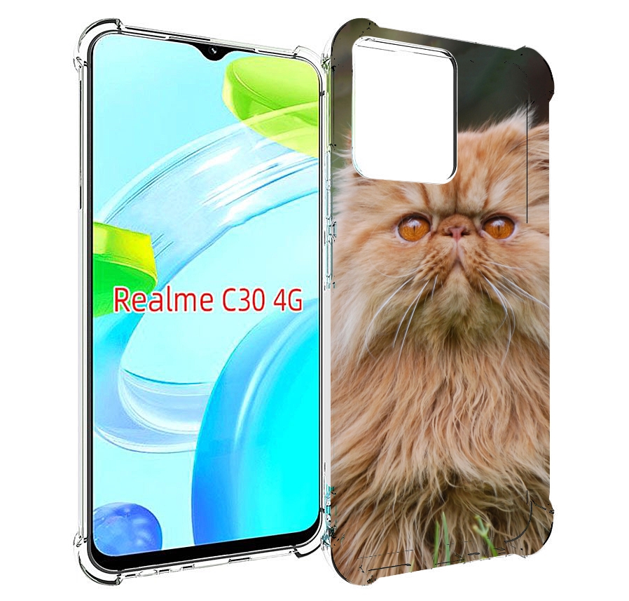 фото Чехол mypads кошка персидская для realme c30 4g / narzo 50i prime