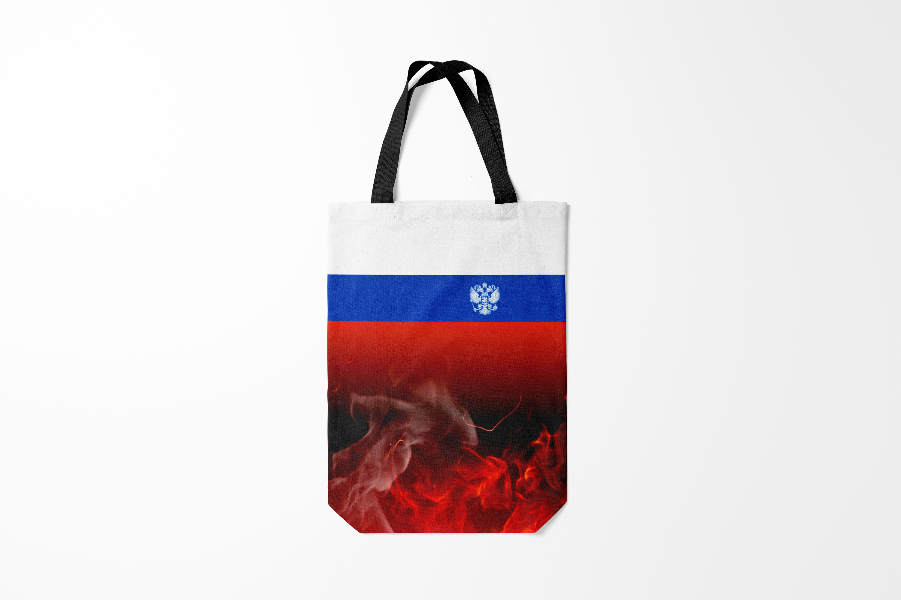 

Сумка шoппер унисекс Burnettie Я Русский Russia Black and White Style, черный, Я Русский Russia Black and White Style