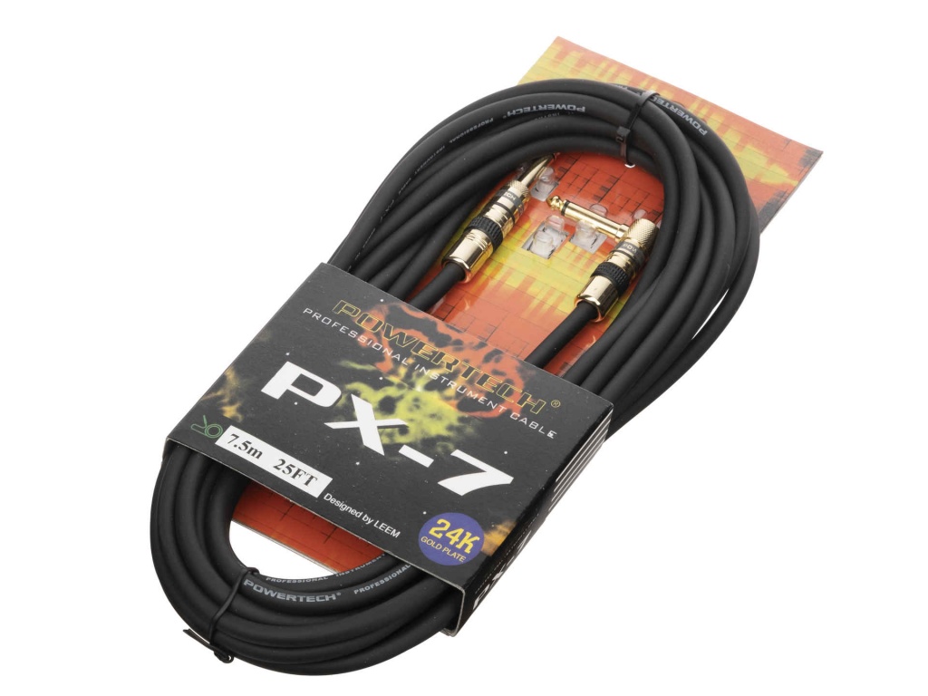 

Кабель инструментальный Leem PWT-7.5SL Powertech 7,5м, Черный