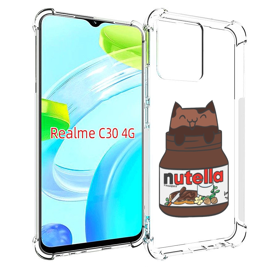 

Чехол MyPads кошечка-в-нутелле для Realme C30 4G / Narzo 50i Prime, Прозрачный, Tocco