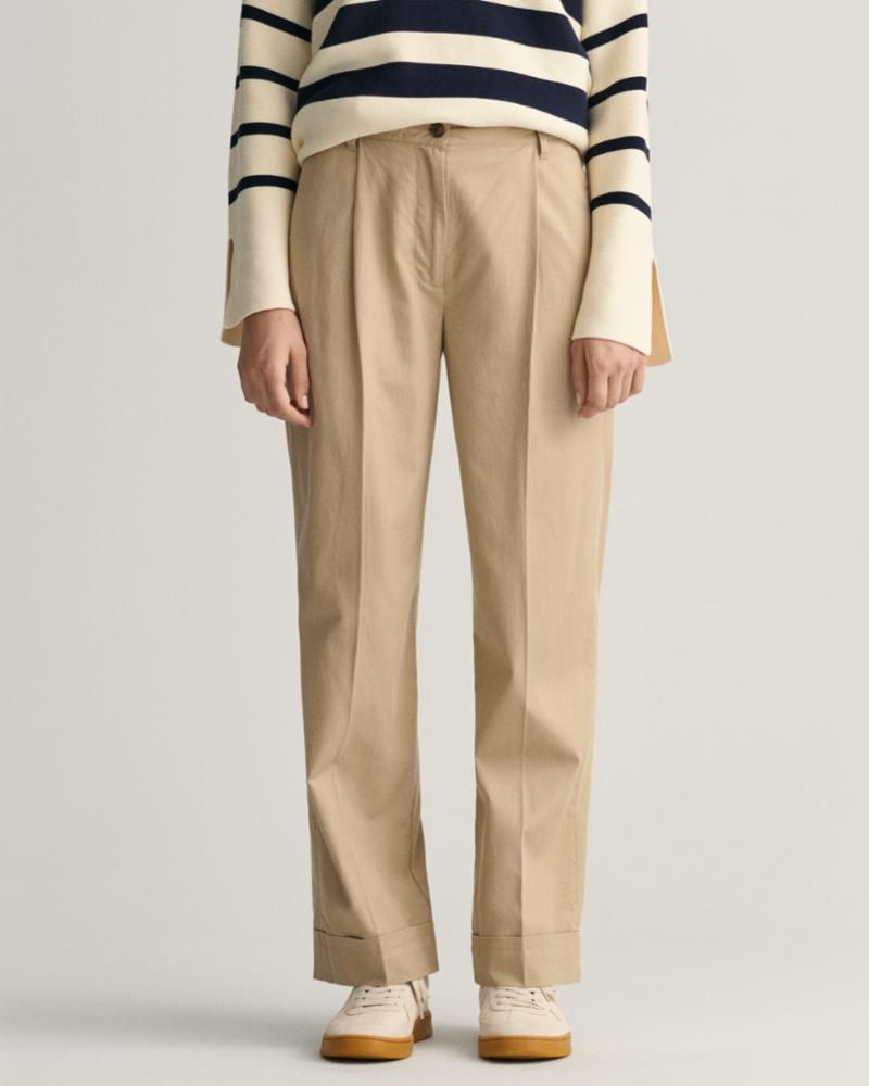 

Брюки женские GANT 4150247 коричневые 42 EU, Коричневый, 4150247