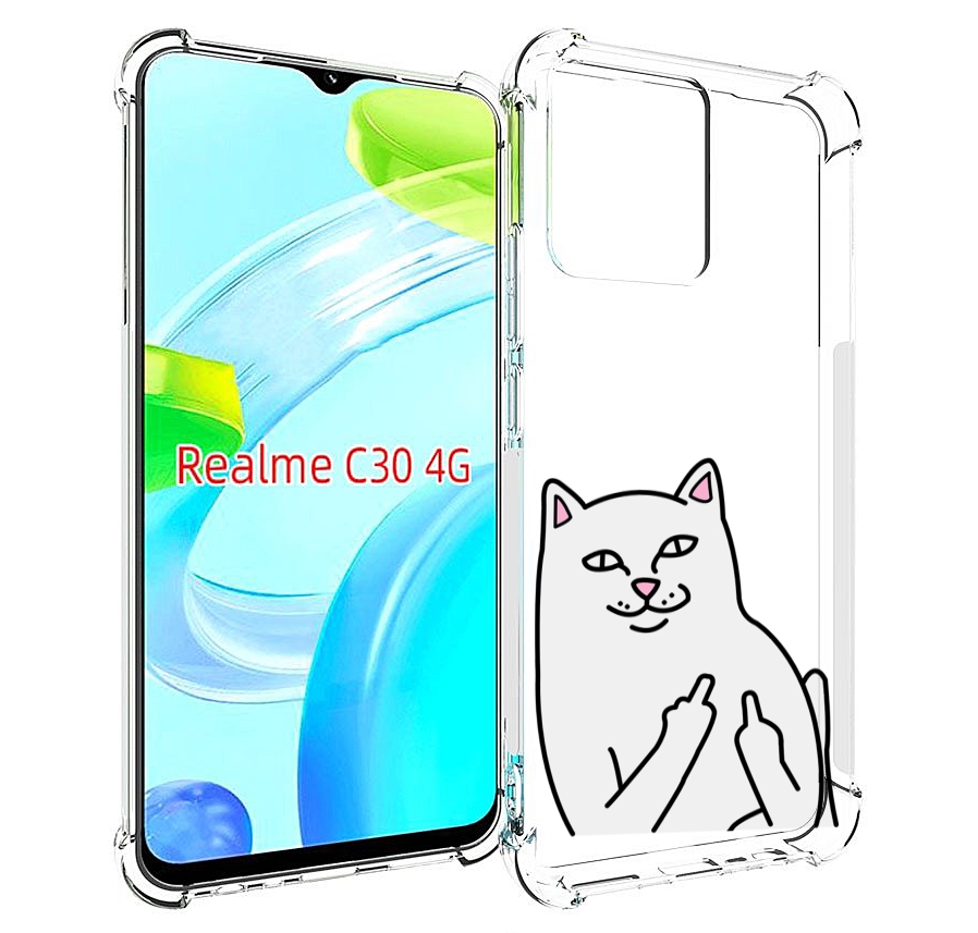 фото Чехол mypads котяра для realme c30 4g / narzo 50i prime