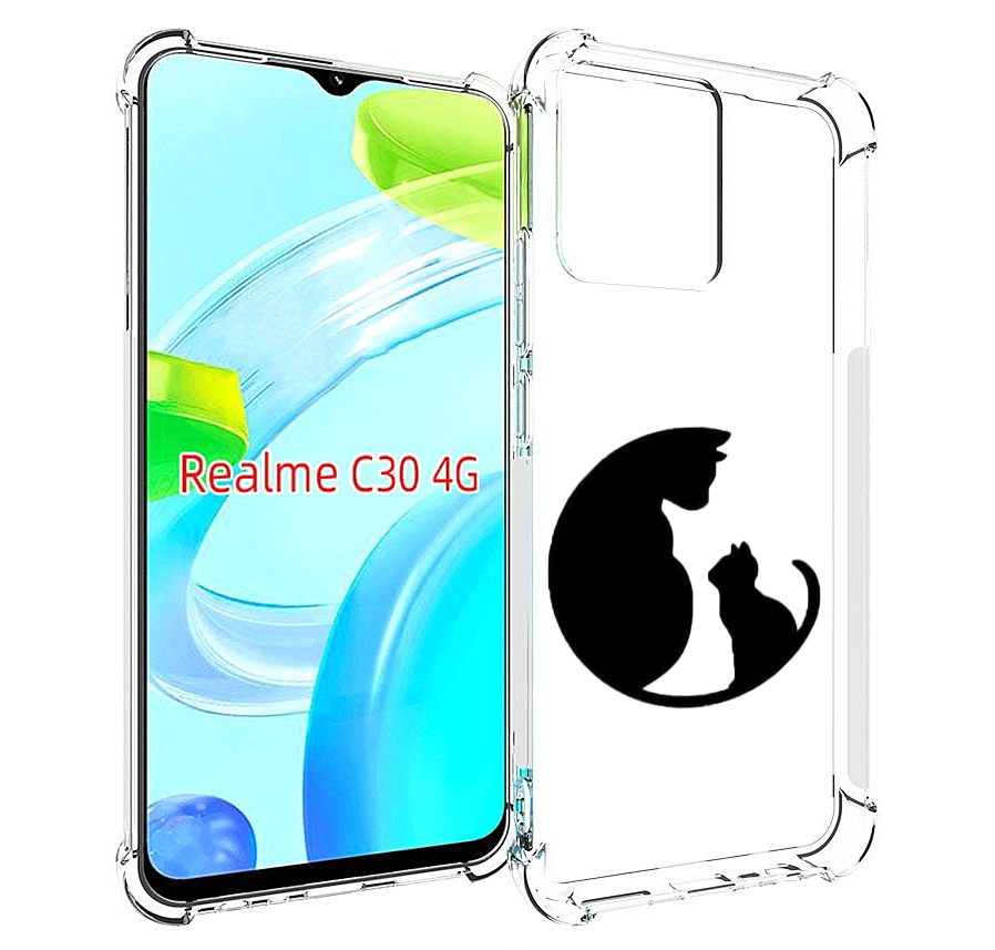 

Чехол MyPads коты в полукруге для Realme C30 4G / Narzo 50i Prime, Прозрачный, Tocco