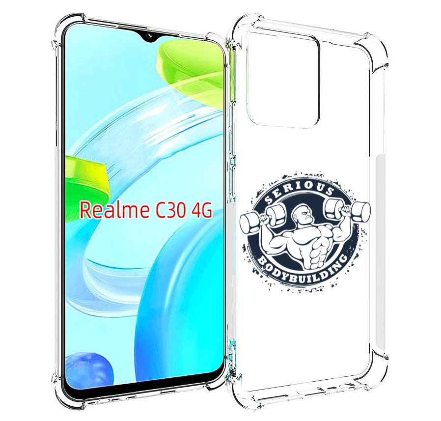 

Чехол MyPads бодибилдинг воля к победе для Realme C30 4G / Narzo 50i Prime, Прозрачный, Tocco