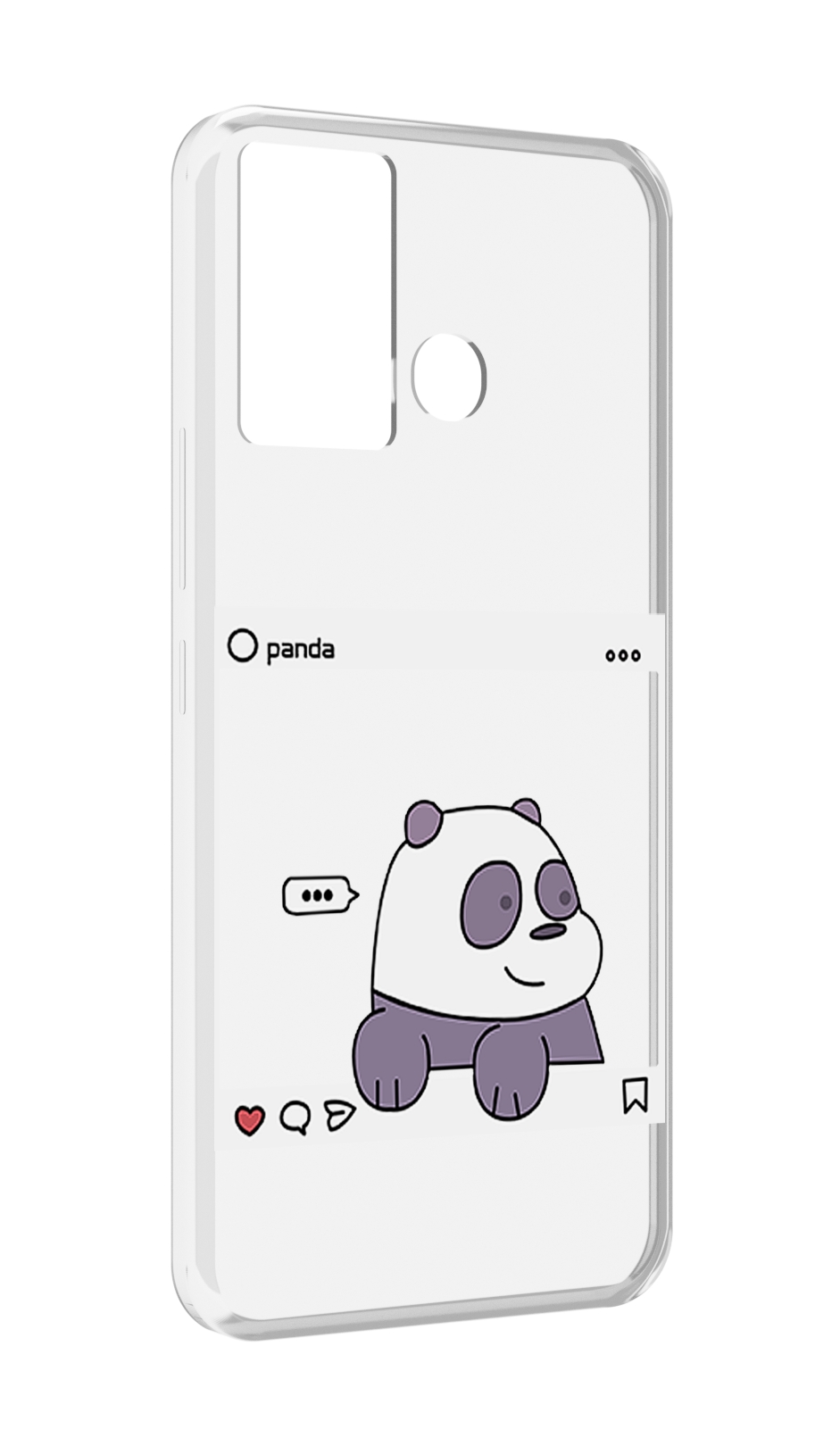 

Чехол MyPads пандочка-фотка для Infinix Hot 12 Play, Прозрачный, Tocco