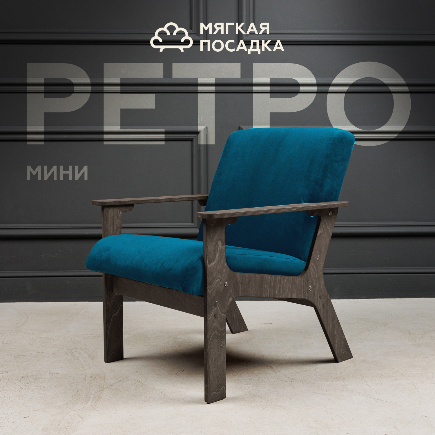 Кресло для отдыха МЯГКАЯ ПОСАДКА в гостиную классическое