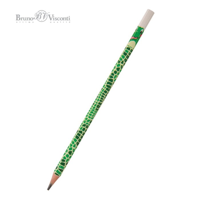 

Карандаш чернографитный 3.0 мм ArtGraphix Fun "Крокодил", HВ, трёхгранный, пластиковый кор