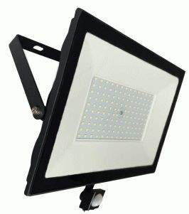 фото Leek прожектор светодиодн. led fl ir 100w(7500lm) 6500k 6k 214x225х60 датч.движ. черн. ip6