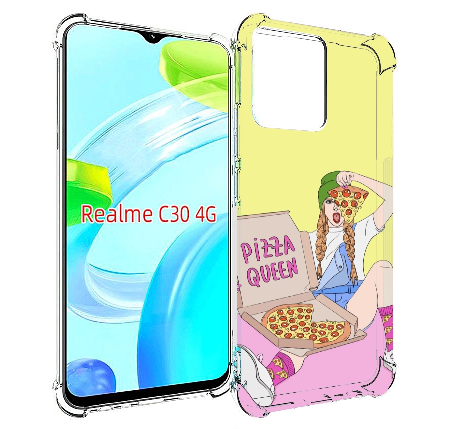 

Чехол MyPads королева-пиццы женский для Realme C30 4G / Narzo 50i Prime, Прозрачный, Tocco