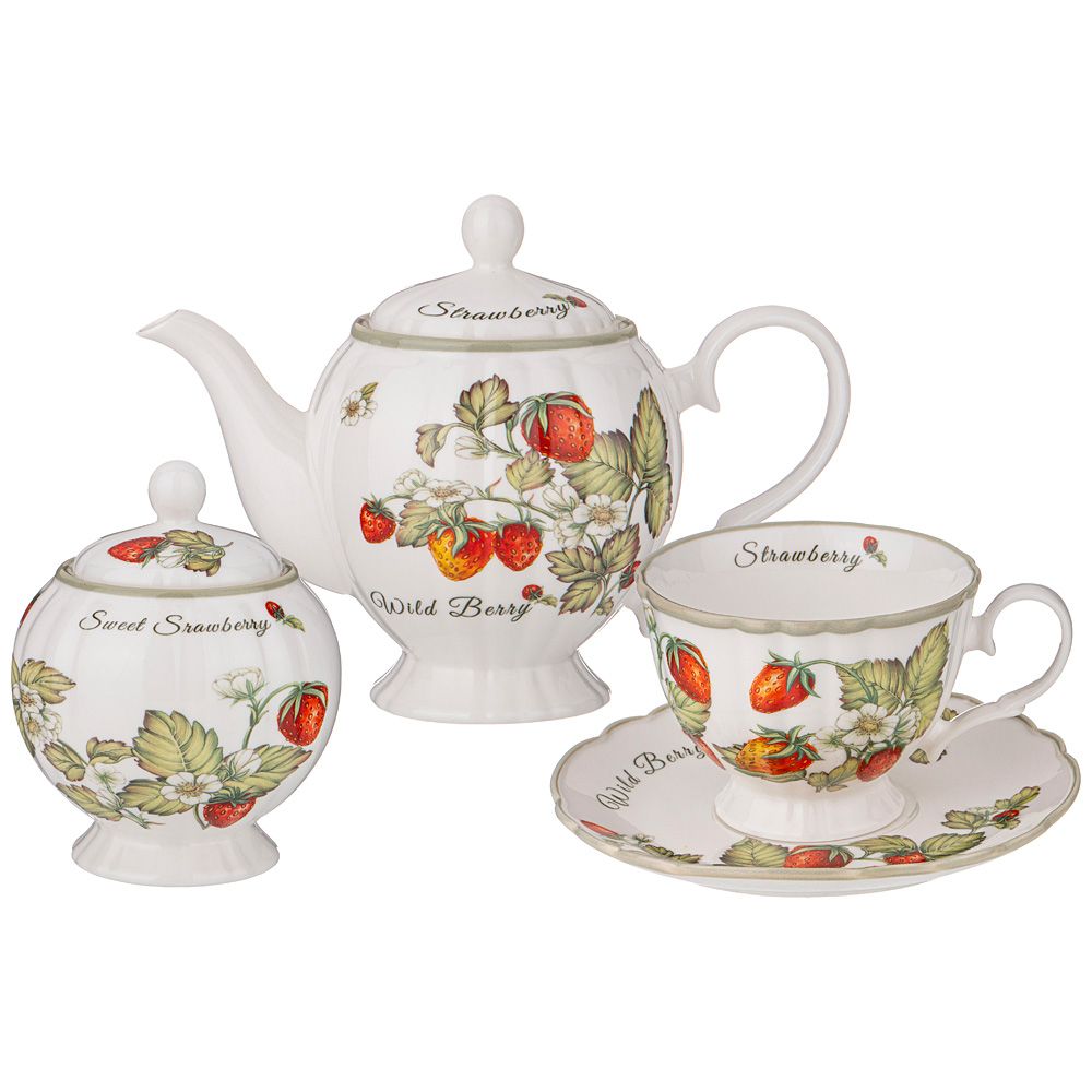 

Чайный сервиз Lefard "Strawberry" на 6 персон 14 предметов, Разноцветный, 85-1901