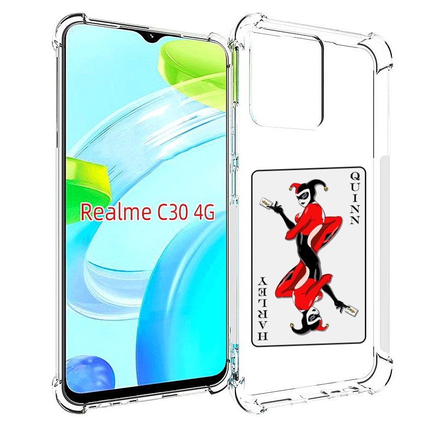 

Чехол MyPads королева-джокера для Realme C30 4G / Narzo 50i Prime, Прозрачный, Tocco