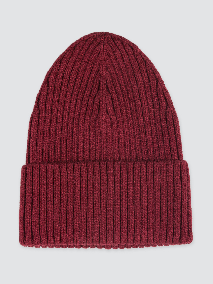 

Шапка бини женская Marmalato 851-041 бордовая, one size, 851-041