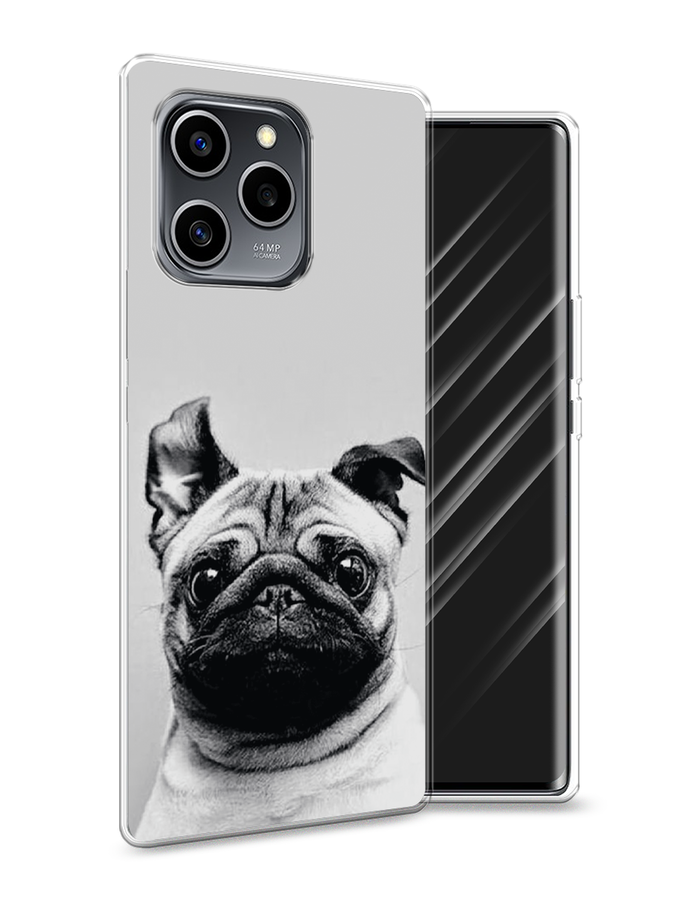 

Чехол Awog на Honor 60 SE "Ушастый мопс", Разноцветный, 6108050-1
