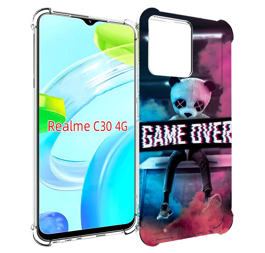 

Чехол MyPads картина-панда для Realme C30 4G / Narzo 50i Prime, Прозрачный, Tocco