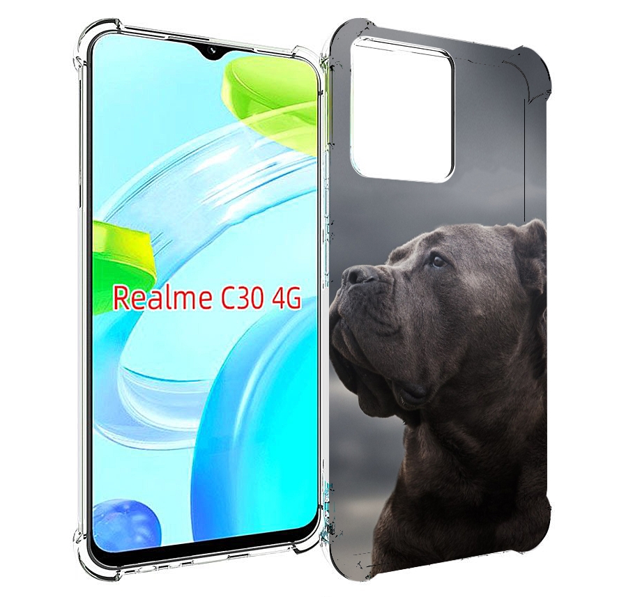

Чехол MyPads кане корсо для Realme C30 4G / Narzo 50i Prime, Прозрачный, Tocco
